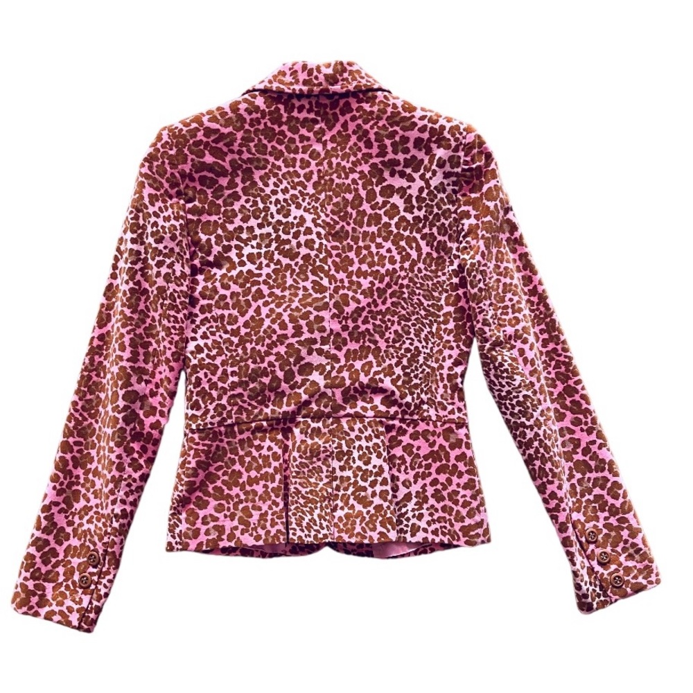 🔴 🇪🇸 SPAIN BLANCO PINK VELVET ANIMAL PRINT CHEETAH 2 PIECE SKIRT & JACKET SET - Picture 3 of 8